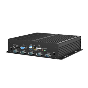 BKHD Usine OEM Sans Ventilateur G26 <span class=keywords><strong>Intel</strong></span> Core i3 i5 i7 Celeron <span class=keywords><strong>J4125</strong></span> <span class=keywords><strong>N5105</strong></span> 1LAN 6COM RS232 Intégré BOÎTE PC Industriel Mini PC Linux - Product Image 1
