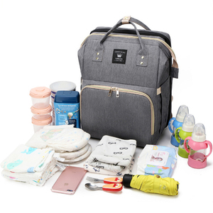 2023 novo personalizado lazer portátil Oxford bebê fralda fralda saco cama com mudança estação mat - Product Image 4