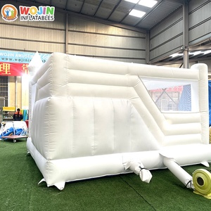 Château gonflable de luxe blanc pour mariage, structure de fête gonflable en PVC premium pour événements - Product Image 4