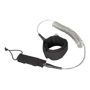 Surf Leash PU/Polyester Cord Double Thickness Webbing Neoprene Padded <strong>Rail</strong> <strong>Saver</strong> 10KG Load Bearing 5.5-8mm Diameter Customizable - Product Image 1