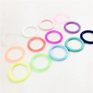 Silicone Bébé Sucette <span class=keywords><strong>Adaptateur</strong></span> SANS BPA Petit Coloré Rond En Caoutchouc de Silicone Joint Torique - Product Image 3