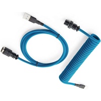 GX16 Câble de données à ressort pour clavier mécanique 5 broches USB vers TYPE C Câble pour clavier tressé en spirale