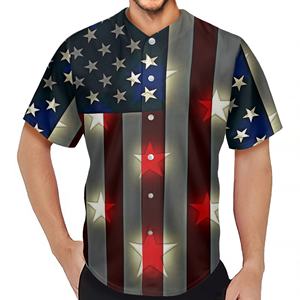 เสื้อเชิ้ตแขนสั้นสำหรับทีมเบสบอลเปอร์โตริโก้เสื้อเจอร์ซีย์ชื่อและธงโลโก้ซามัว - Product Image 4