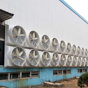 Ventilateur d'extraction industriel robuste 48'' 26000 CFM à haut débit d'air IP55 avec moteur mural sans balais contrôlé par application - Product Image 3