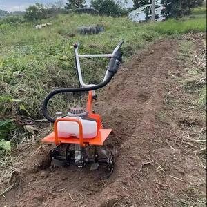 Motocultor Rotatorio, Microcultivador Agrícola Pequeño Multifuncional de Gasolina, Máquina Manual para Remover la Tierra - Product Image 4