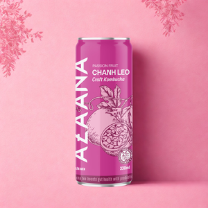 Top vente prêt à boire thé Kombucha fruit de la passion Source naturelle soins de la peau sans alcool du fabricant du Vietnam - Product Image 1