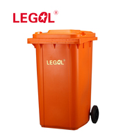 Cubo de basura con ruedas para exteriores, contenedor de 240L, 120