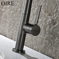 Robinet de cuisine monocommande moderne de haute qualité, à poser sur le plan, durable, pour eau chaude et froide, style classique