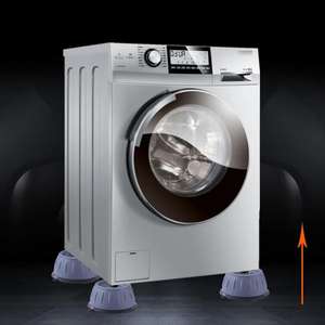 Almohadillas de Soporte para Lavadora y Refrigerador, Alfombrilla de Goma Antideslizante, Silenciosa, Universal, Amortiguadores, Soporte Antivibración - Product Image 3