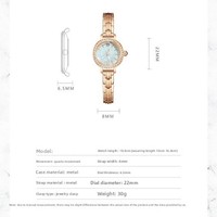 Montre à quartz en métal doré, cadran délicat, face en nacre, pour femme, vente en gros d'usine, best-seller TikTok Live