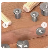 Outils 1/4 Goujon Tenon Center Set Travail Du Bois Top Localisateur Bois Rond Poinçon Meubles En Bois Point De Centrage Perçage