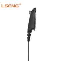 Oreillette avec crochet d'oreille et PTT intégré pour talkie-walkie Motorola GP338 HT1250, communication de sécurité et patrouille