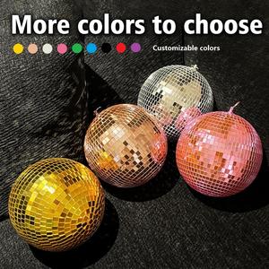 장식 실내 10cm 20cm 30cm 40cm 50cm 60cm 70cm 80cm 대형 골드 디스코 크리스마스 풍선 거울 공 - Product Image 3