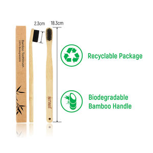 Cepillo de dientes bambú marcas de carbón cepillo de dientes ergonómico cepillo de dientes de bamb - Product Image 4