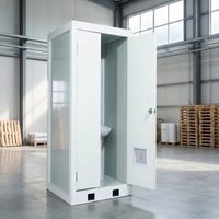 Fabrication de toilettes portables préfabriquées durables et personnalisées, conteneur portable de 10 pieds