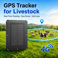 Traceur GPS sans fil et étanche pour bétail avec suivi en temps réel et historique des déplacements, compatible Android/PC pour la gestion du bétail