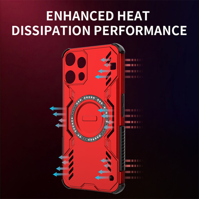 Hot Sale Magnetic Shockproof Phone Cover for Vivo X300 Y400 Y300 Pro V60 IQOO Z10 Lite Turbo Pro Heat Dissipation Airbag Case