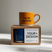 Tasse à café en céramique personnalisée en gros avec logo imprimé pour cadeau publicitaire