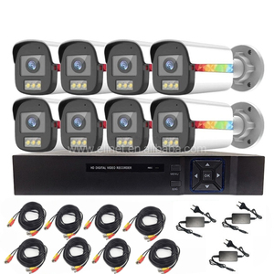 Caméras <span class=keywords><strong>de</strong></span> <span class=keywords><strong>surveillance</strong></span> étanches OEM ODM d'usine, kit <span class=keywords><strong>DVR</strong></span> CCTV AHD 1080p 8 canaux, système complet avec alimentation - Product Image 2