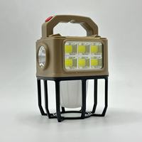 Nouvelle lampe de camping solaire LED transfrontalière portable multifonction pour extérieur, lampe de tente, batterie externe, interrupteur manuel, autonomie de 999 heures