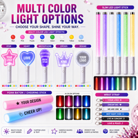 Bâton lumineux LED en plastique personnalisé pour anniversaires d'adultes, concerts, fêtes, événements de bachelorette, fournitures en gros