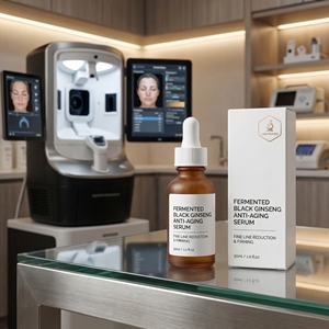 Suero de Ginseng Negro Fermentado para Piel Madura, Potenciador de Elasticidad para la Menopausia, Relleno Profundo de Arrugas, Lujo para Envejecer con Elegancia - Product Image 3