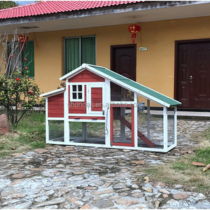 SHUNDA SDC032 Luxury Eco-friendly Large Waterproof Villa Style Chicken Coop <b>Pet</b> House Horizontal Sliding Closure Roof - Product Image 2