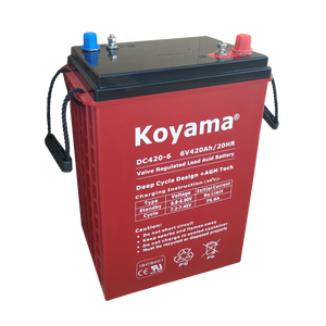Nouvelle batterie au plomb à Cycle profond VRLA <span class=keywords><strong>KOYAMA</strong></span> 6V 420AH AGM batterie motrice pour fauteuil roulant de machine de stockage d'énergie - Product Image 3