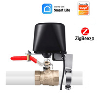 Manipulateur de vanne intelligent Zigbee 30, contrôle par application, télécommandé, compatible avec détecteur de gaz, détecteur de fumée, détecteur de fuite d'eau