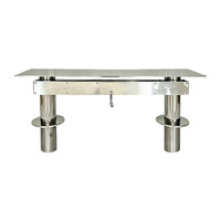 Cadre de table à levage manuel en acier inoxydable 316, base de table réglable en hauteur à vis sans fin autobloquante pour bateau