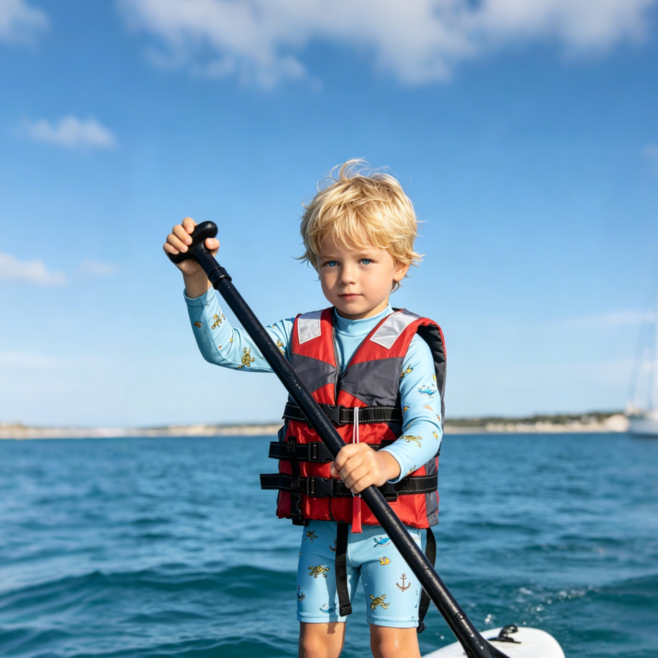 Bright Red Kids Life Jacket, Professional Safety PFD Vest for Children ...