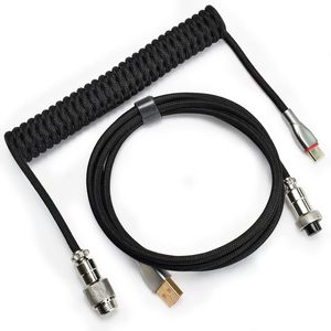 Cavi per tastiera intrecciati da 1,5 m, tipo C a USB-A, con connettore Aviator staccabile, per tastiere da gioco/tablet - Product Image 1