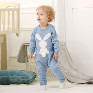 Mimixiong - Mamelucos de punto para bebé recién nacido, ropa de bebé niñ<span class=keywords><strong>a</strong></span>, lindos mamelucos de conejito con pompón, conjuntos de ropa para niños, ropa de bebés - Product Image 3