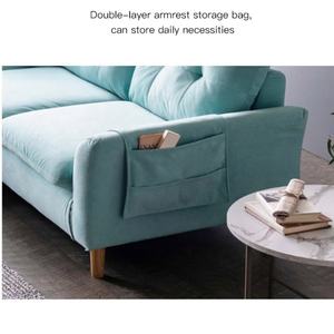 Conjunto de muebles seccionales en forma de l para sala de estar, tapizado de tela 2020 de espuma de alta densidad, tamaño pequeño, gris, baja - Product Image 5