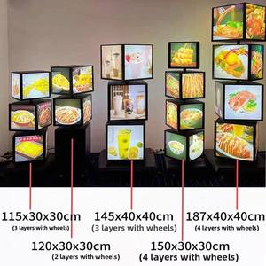 שלט פרסום מסתובב רב שכבתי - נייד, עמיד למים ועמיד לרוח שלט מואר משולב ארבע שכבות - Product Image 6