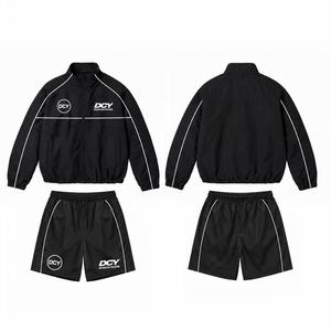 <span class=keywords><strong>Ensemble</strong></span> de veste de sport DCY, <span class=keywords><strong>ensemble</strong></span> de survêtement 2 pièces, nylon/polyester, coupe-vent, veste de course, survêtement détachable, marque privée - Product Image 1