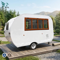 Remorque alimentaire Dream Fly FN-190WHL entièrement personnalisée, intérieur en fibre de verre, construction en acier, design à 3 roues, 110V/220V/240V