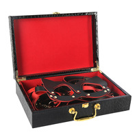 Haute qualité BDSM en cuir véritable Bondage ensemble fétiche menottes collier Gag fouet érotique jouets sexuels pour femmes Couples jeux pour adultes