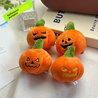 Pendentif/Porte-clés en peluche mini portable super doux, motif citrouille de dessin animé fantaisie pour Halloween, vente en gros de poupées et figurines de Chine