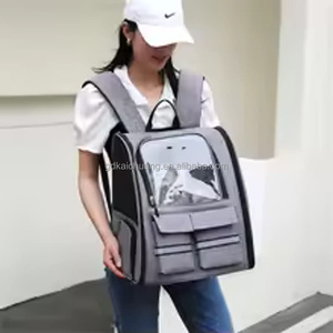 Mochila Transpirable de Gran Capacidad <span class=keywords><strong>para</strong></span> Mascotas, Portátil, de Doble Correa <span class=keywords><strong>para</strong></span> Hombro, Apta <span class=keywords><strong>para</strong></span> Perros <span class=keywords><strong>y</strong></span> Gatos, con Ruedas <span class=keywords><strong>y</strong></span> Correa <span class=keywords><strong>para</strong></span> Llevar al Hombro - Product Image 1