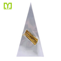 Sac cellophane en plastique transparent personnalisable en forme de cône emballage de bonbons de Noël taille de la poignée de bijoux BOPP thermoscellée personnalisable