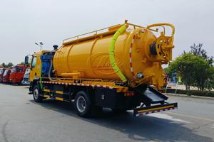 Camión de Succión Combinada DONGFENG M3 de Servicio Pesado con 6 Neumáticos, Tanque de 15m³, Motor Cummins de 290HP de Gran Potencia, Diseño de Limpieza y Succión Dual - Product Image 4