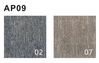 Dalles de moquette insonorisantes commerciales 50x50 avec support PVC, en PET hypoallergénique et antidérapant, pour revendeurs, détaillants et réceptions