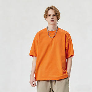 เสื้อยืดผู้ชายสีพื้นคลาสสิก ผ้าฝ้าย 100% ทรงหลวม สวมใส่สบาย น้ำหนักเบา แขนสั้น - Product Image 6