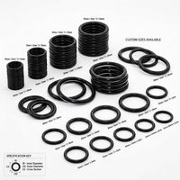Maßgefertigter Gummi-O-Ring FKM NBR EPDM Silikon-Dichtungsring Hochtemperatur-Ölbeständige Hydraulische Industriedichtung