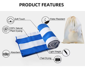 Asciugamani Personalizzati ad Asciugatura Rapida Anti-Sabbia con Stampa di Animali Tropicali in Fibra Ultra-Fine con Logo Stampato per Nuoto e Spiaggia per Adulti - Product Image 3