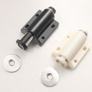 Poignée magnétique à rebond pour porte d'armoire, en plastique 201, design minimaliste, quincaillerie pour placard de rangement - Product Image 1