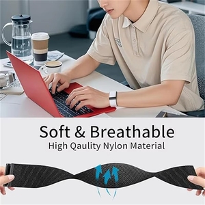 Bracelet de remplacement pour montre connectée, en nylon tissé, respirant, élastique, réglable, magnétique, lavable et résistant à la transpiration, idéal pour le sport quotidien et les occasions décontractées - Product Image 2