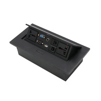 Prise de courant universelle multimédia électrique, prise de bureau escamotable, prise RJ45