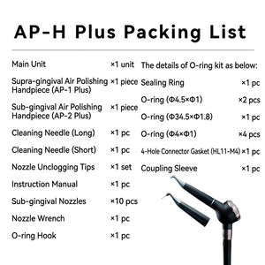 Polisseur <span class=keywords><strong>dentaire</strong></span> professionnel à air comprimé Tomodent AP-H Plus, kit de sablage <span class=keywords><strong>dentaire</strong></span>, nettoyage <span class=keywords><strong>des</strong></span> <span class=keywords><strong>dents</strong></span>, Prophy Jet pour cabinet <span class=keywords><strong>dentaire</strong></span> - Product Image 3